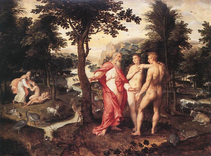 BACKER, Jacob de Garden of Eden ff France oil painting art